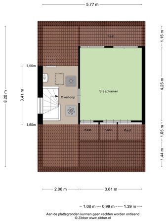 Floorplan - Albinonistraat 41, 5283 KL Boxtel